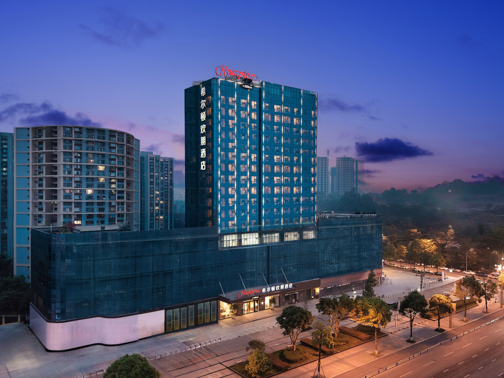 乐山高铁站希尔顿欢朋酒店