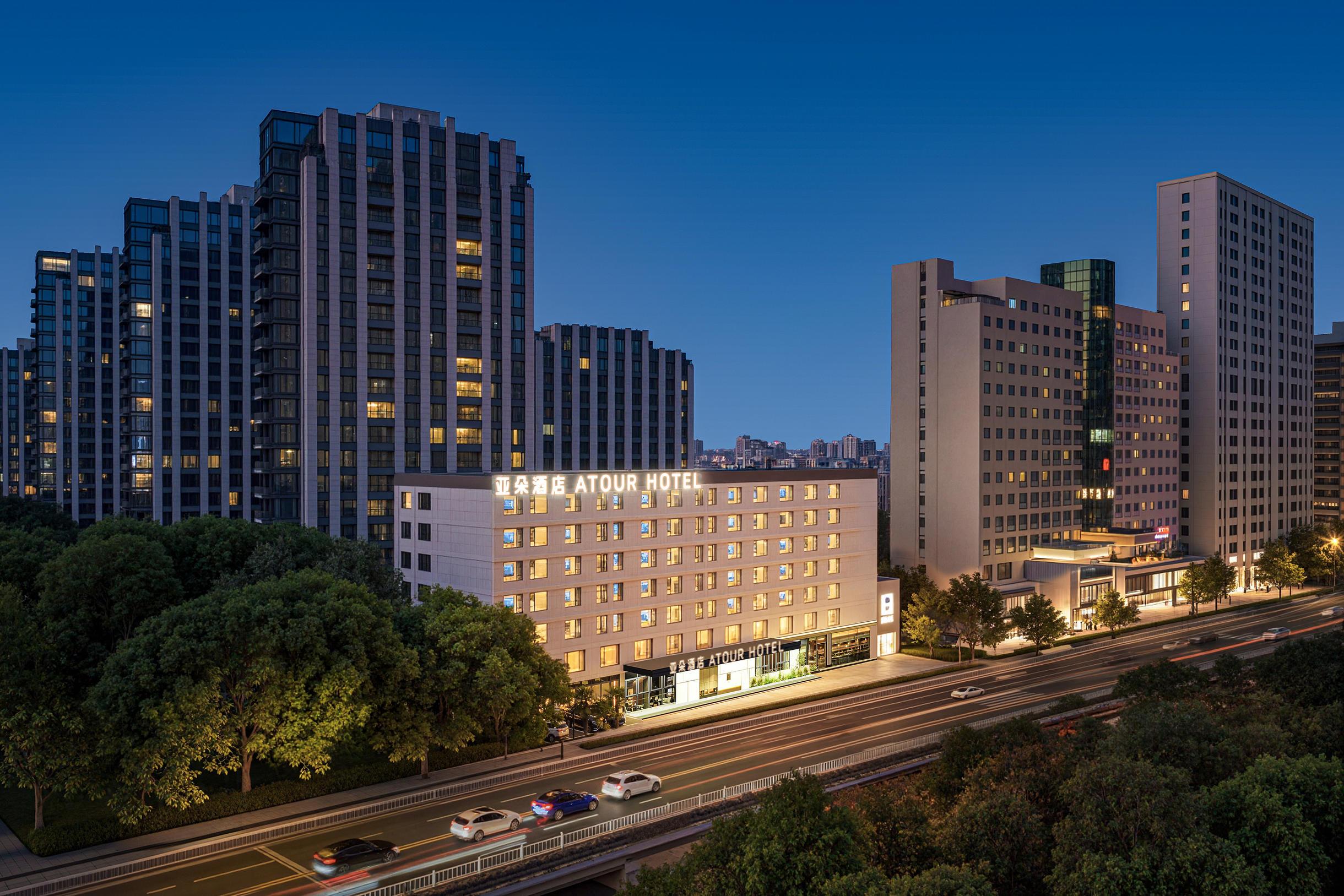 杭州西湖文化广场文晖路亚朵酒店